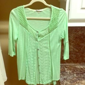 Top with lace